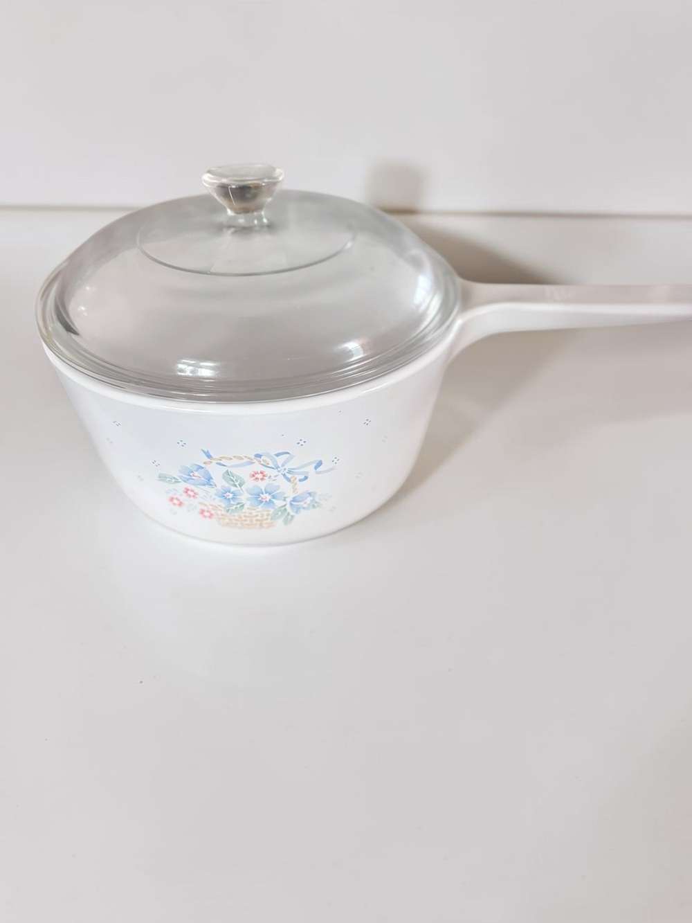 Vintage Corning Ware S-15-B Country Cornflower 1.5L Saucepan Pyrex Lid
